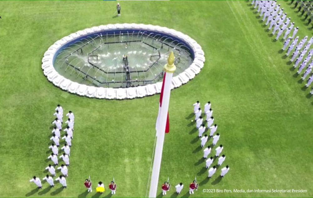 HUT ke-78 RI, Tim Indonesia Maju Sukses Kibarkan Merah Putih di Istana