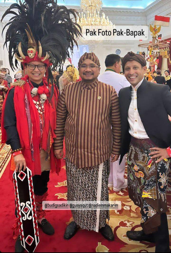 Gaya Busana Pejabat Pria Saat Hadiri Upacara HUT Ke-78 RI di Istana Merdeka (Instagram.com/frankamakarim)