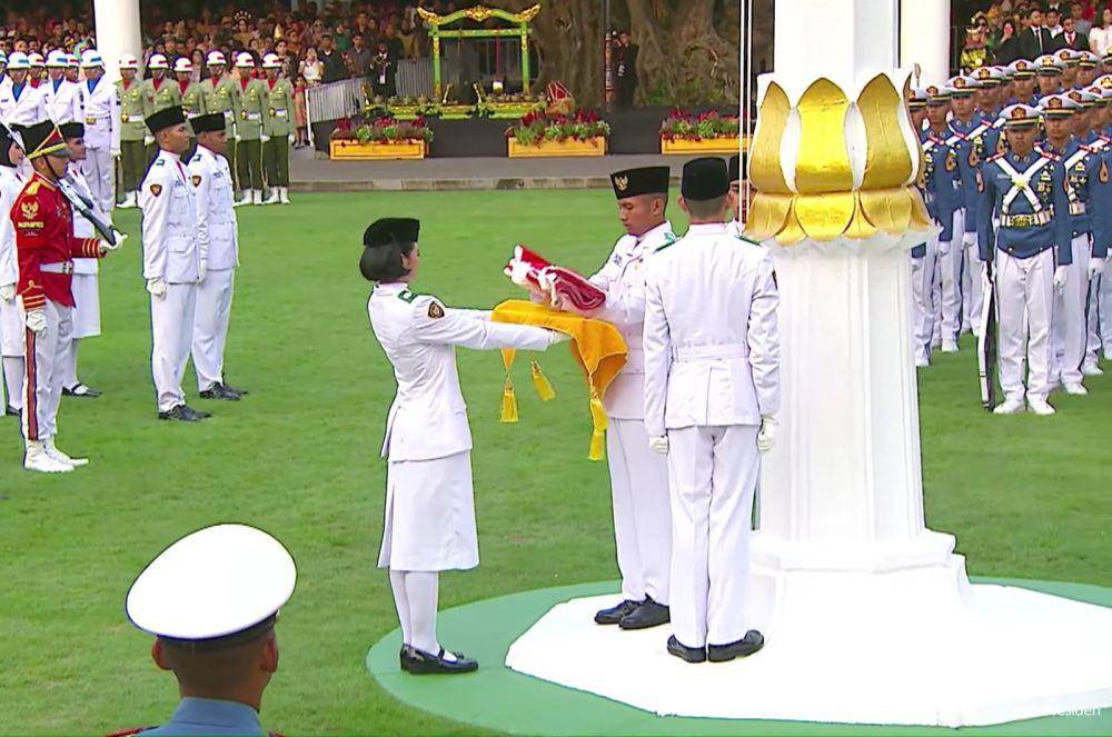 Upacara Penurunan Bendera HUT ke-78 RI.