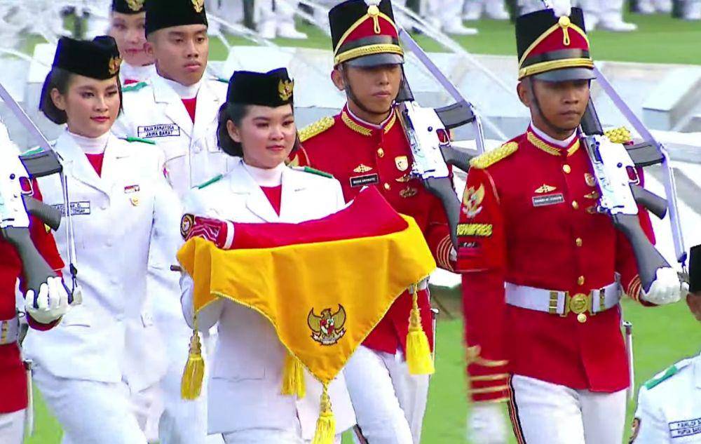 Upacara Penurunan Bendera HUT ke-78 RI.