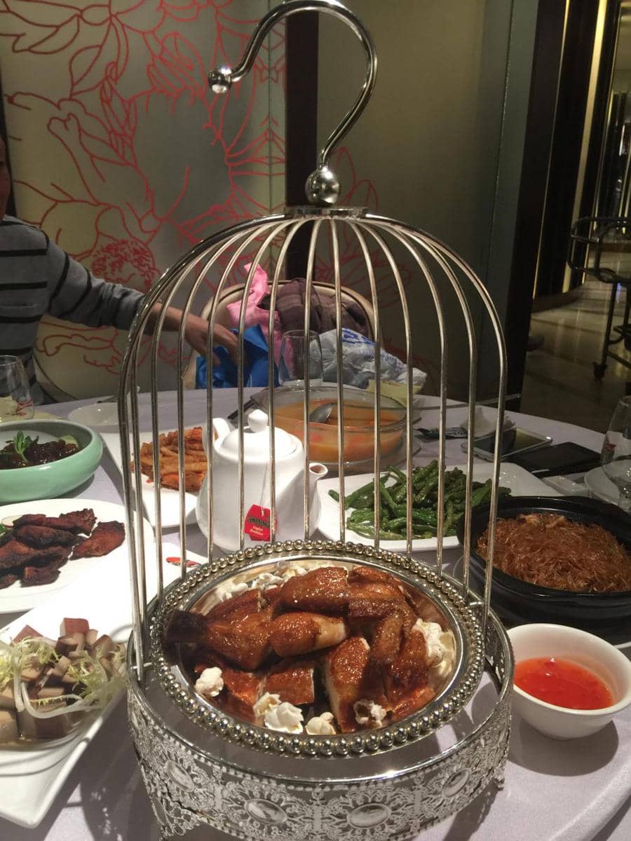 potret makanan disajikan dengan kandang burung (reddit.com/user/cxzqwe)