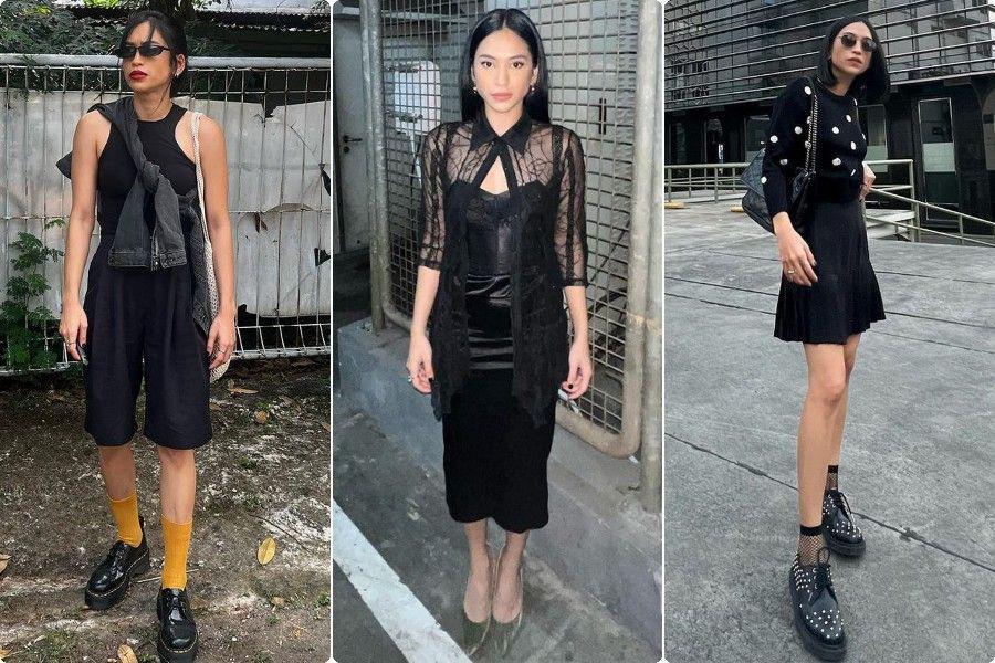 7 Gaya Nyentrik ala Taskya Namya Pakai OOTD Serba Hitam, Auranya Cool!