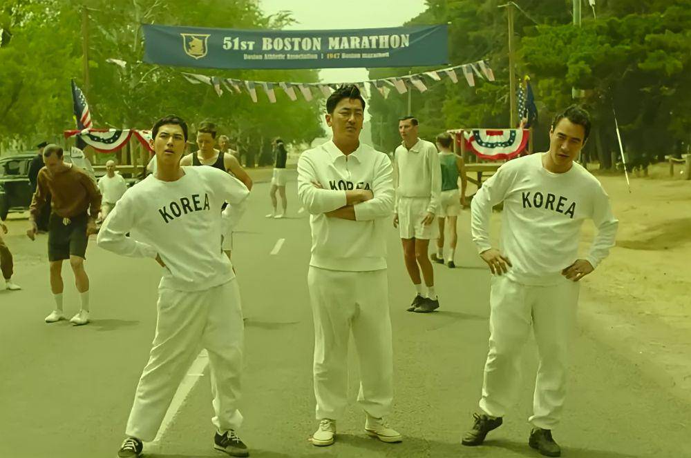 Im Siwan, Ha Jung Woo, dan Bae Sung Woo di film Road to Boston (youtube.com/롯데엔터테인먼트)