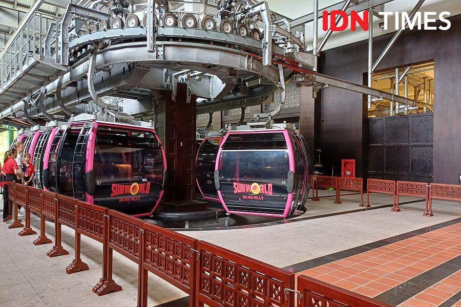 Kereta gantung di Ba Na Hilss, Da Nang, Vietnam (IDN Times/Dhiya Awlia Azzahra)