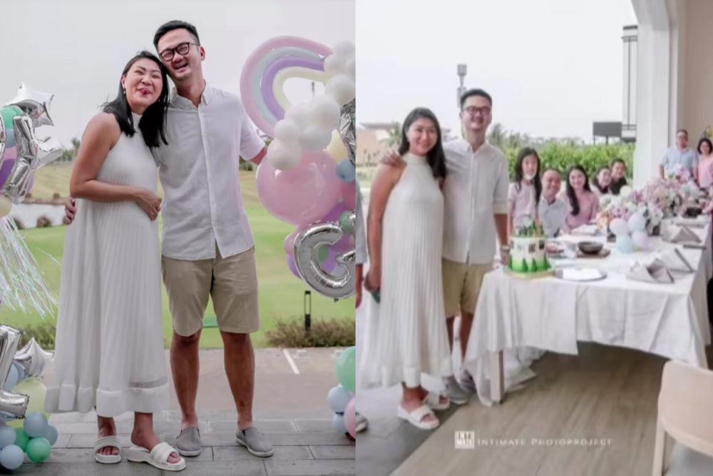 9 Momen Gender Reveal Kehamilan Pertama Theresa Wienathan