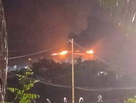 Polisi Selidiki Kebakaran Besar di Pabrik STG PT Pusri Dini Hari Tadi