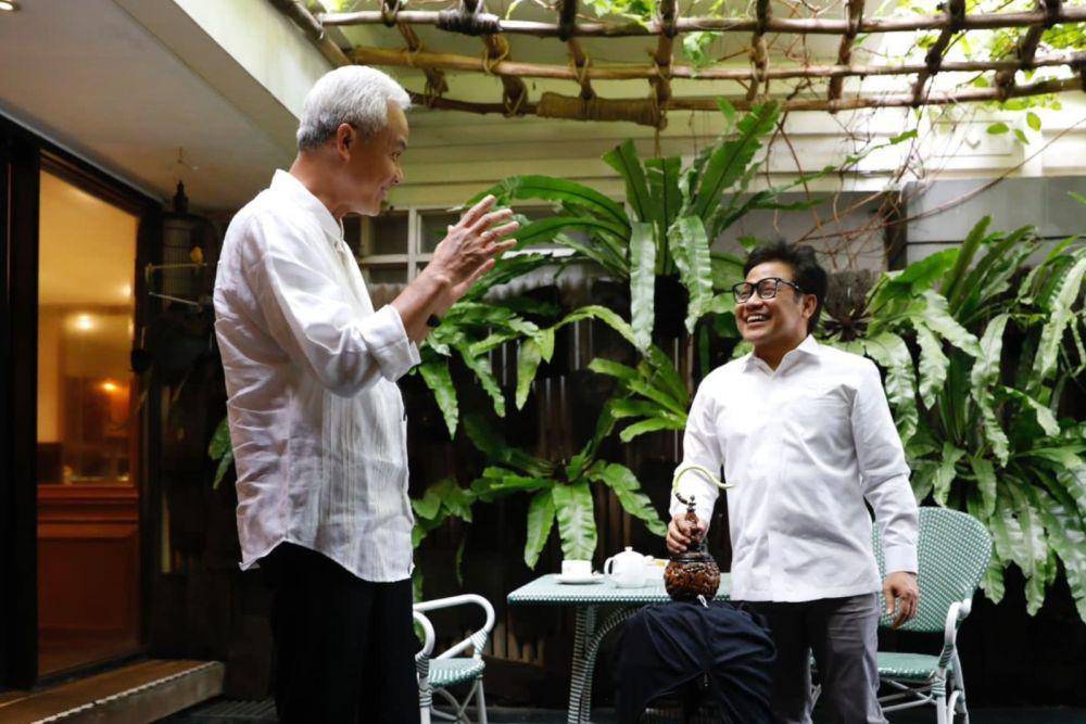 Ketua Umum PKB, Muhaimin Iskandar bertemu dengan Bacapres PDIP, Ganjar Pranowo (dok. IDN Times/Istimewa)