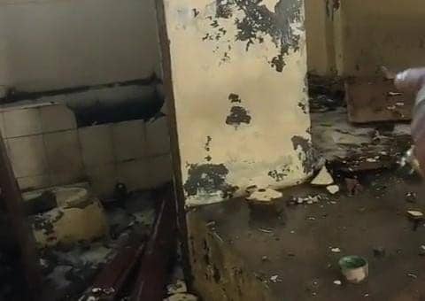 Sel tahanan Polsek Gantarang, Kabupaten Bulukumba dibakar tersangka kasus kekerasan seksual. Dok. IDN Times/Istimewa