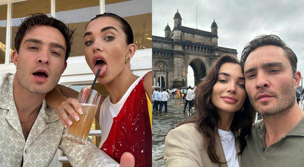 Amy Jackson dan Ed Westwick (instagram.com/iamamyjackson)