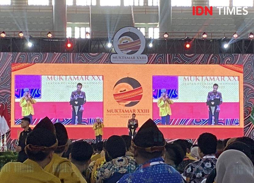 Presiden Joko Widodo saat memberikan kuis kepada peserta IPM (IDN Times/Indah Permata Sari)