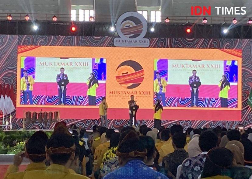 Presiden Joko Widodo saat memberikan kuis kepada peserta IPM (IDN Times/Indah Permata Sari)