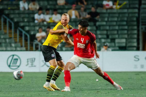 Bali United saat melawan Lee Man FC di Hong Kong Stadium. (Baliutd.com)