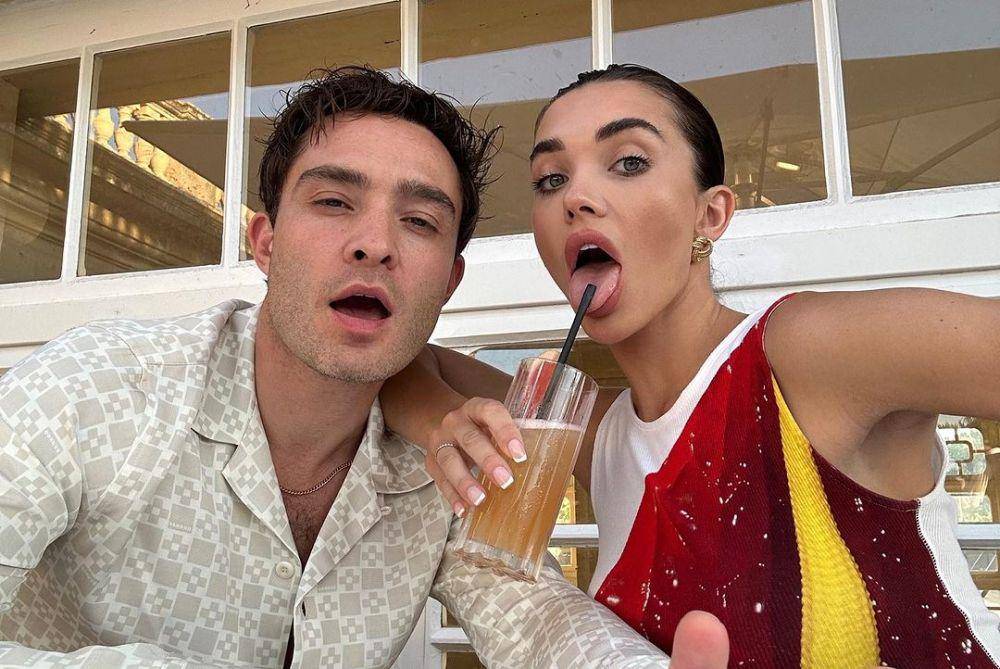 Amy Jackson dan Ed Westwick (instagram.com/iamamyjackson)
