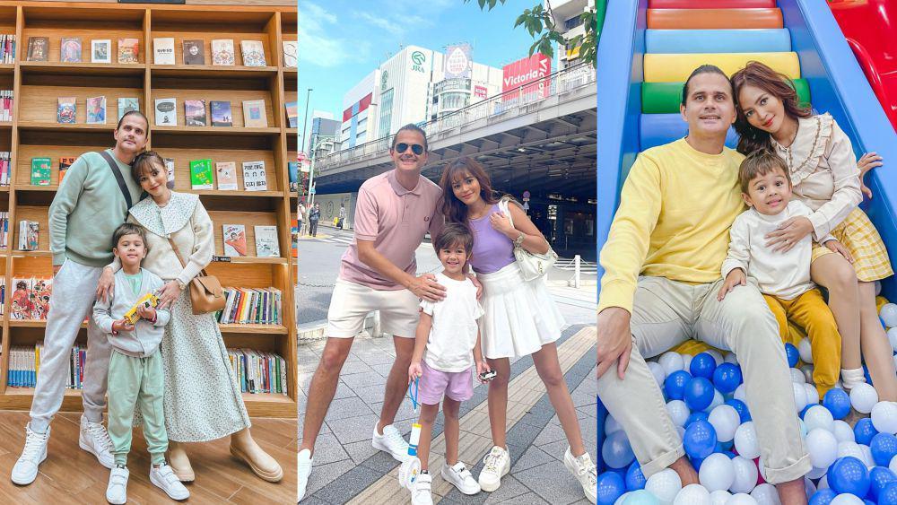 9 OOTD Keluarga Matching Ala Rachel Goddard, Gak Terlihat Norak
