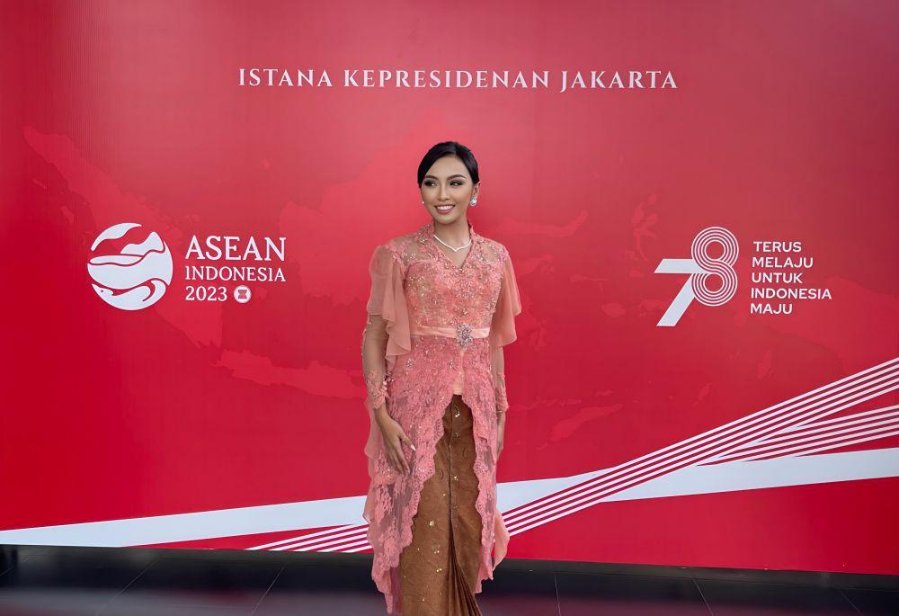 Potret Menawan Sarah Pandjaitan Hadiri Upacara HUT RI di Istana Negara