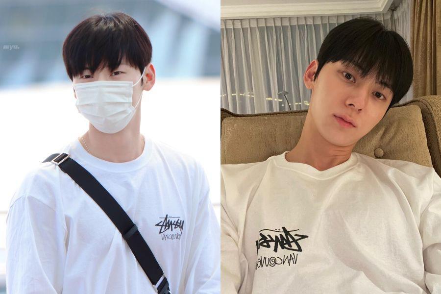 7 Potret Hwang Min Hyun Berangkat hingga Tiba di Indonesia