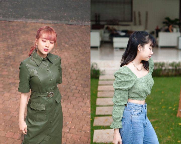 9 Ide OOTD Nuansa Hijau ala Ghea Indrawari, Simpel dan Comfy!