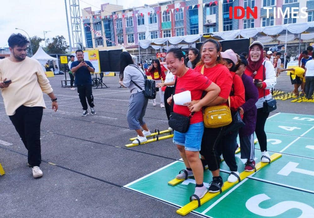 Lomba Tradisional Khas Agustusan Meriahkan Pesta Rakyat IM3 di Medan