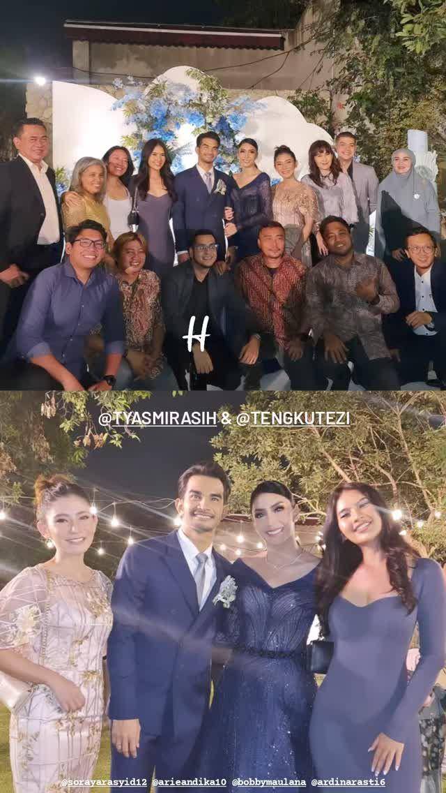 Gaya artis di pernikahan Tyas Mirasih. (instagram.com/mettapermadi89)