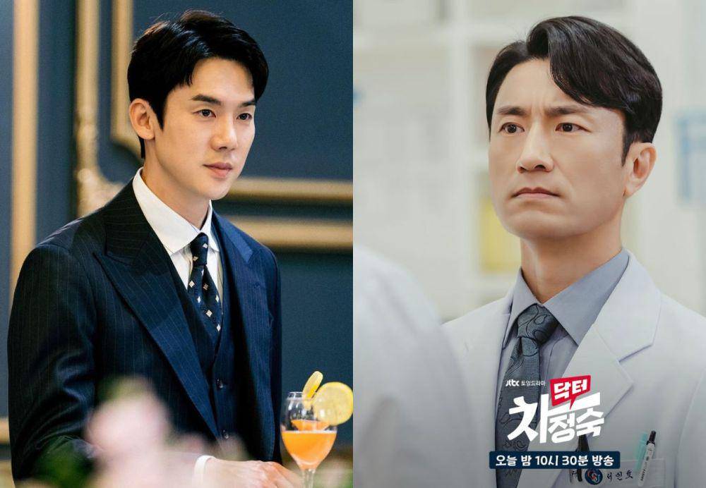 Yoo Yeon Seok di drama The Interest of Love | Kim Byung Chul di drama Doctor Cha (instagram.com/kkbyss | instagram.com/jtbcdrama)