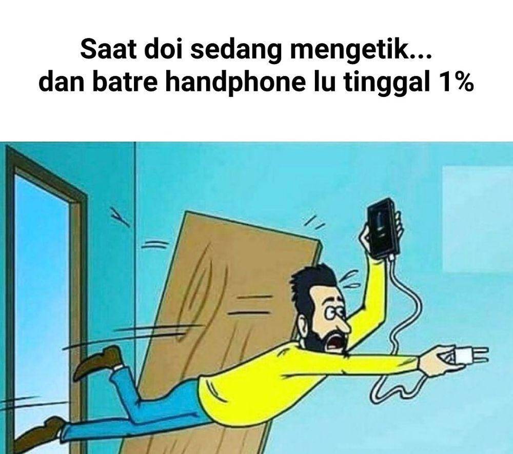 meme lagi charge HP (instagram.com/statuslucu_official)