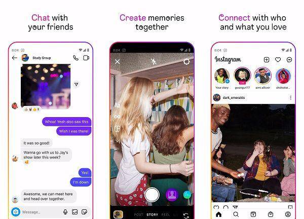 ilustrasi video call Instagram (play.google.com)