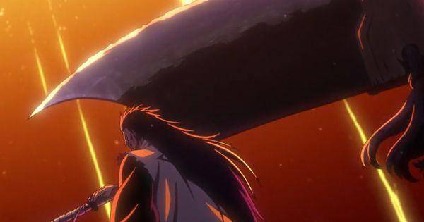 Zaraki unjuk kemampuan Shikai Nozarashi ( Dok. Pierrot / Bleach: Thousand-Year Blood War )
