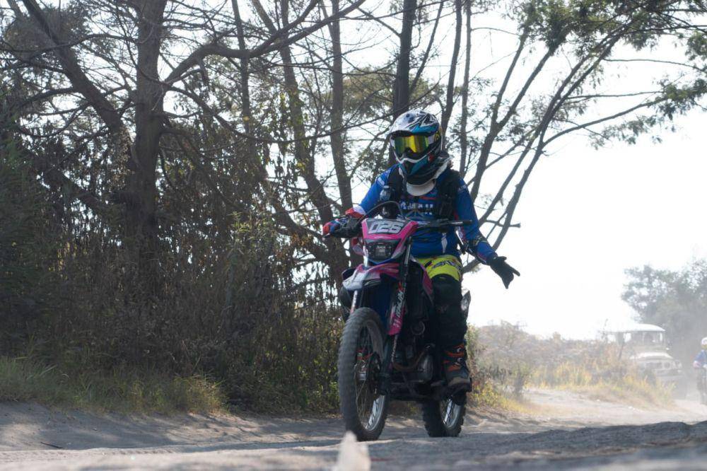 Trabasan lautan pasir Bromo bersama Yamaha. (Dok. Moto East Java)