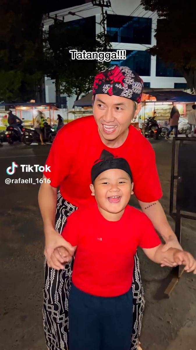 potret kebersamaan Rafael Tan dan keponakannya (tiktok.com/@rafaell_1616)