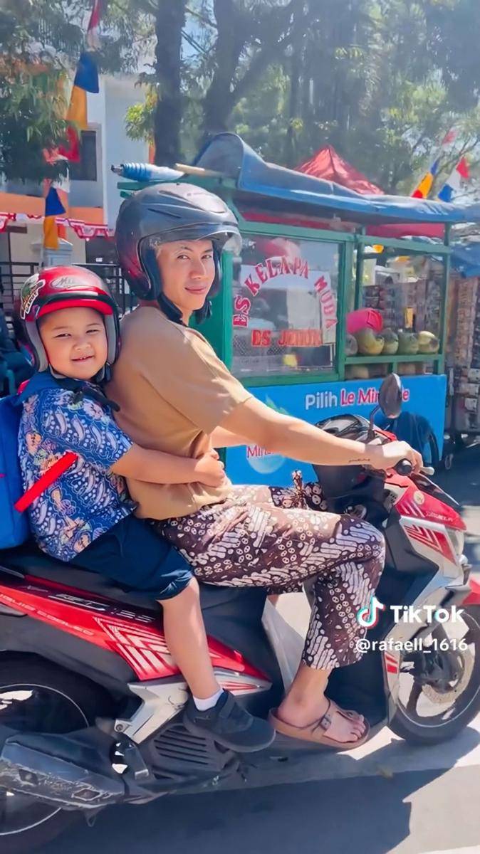 potret kebersamaan Rafael Tan dan keponakannya (tiktok.com/@rafaell_1616)