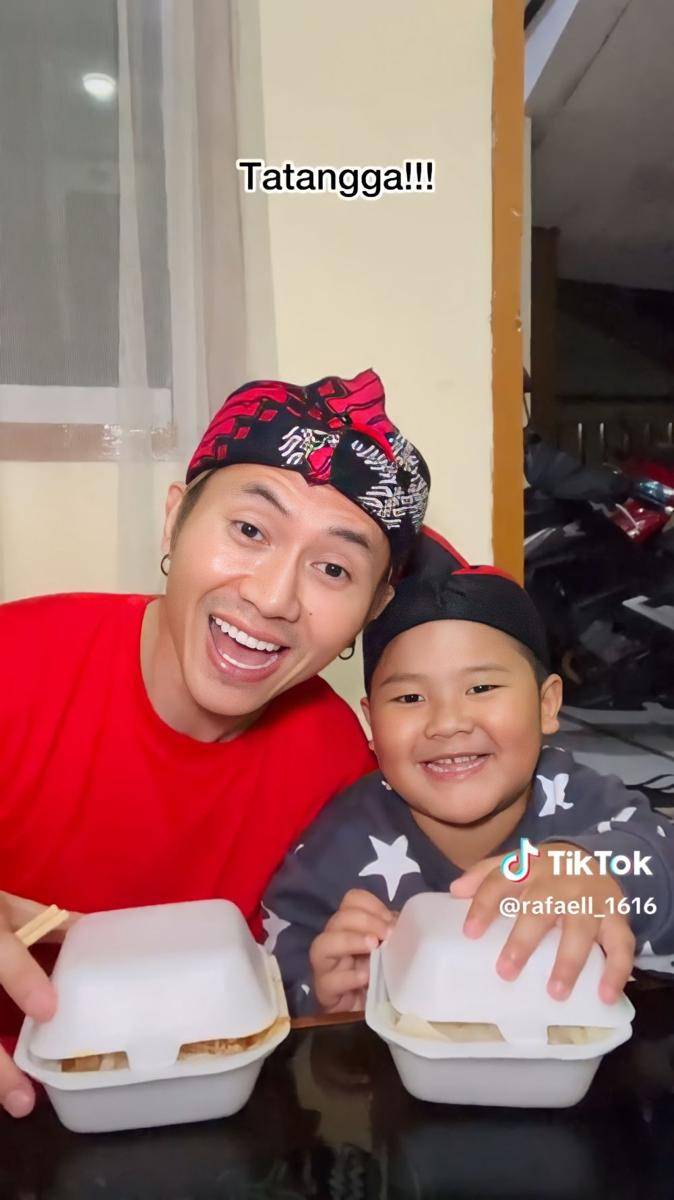 potret kebersamaan Rafael Tan dan keponakannya (tiktok.com/@rafaell_1616)