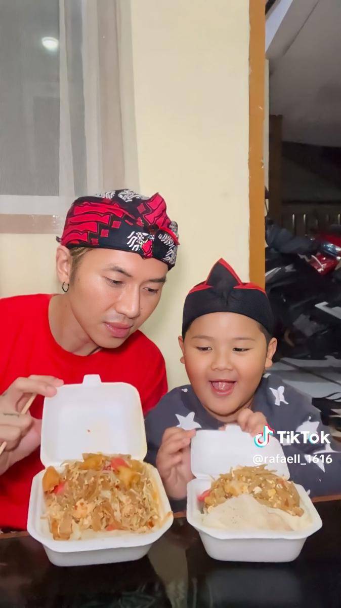 potret kebersamaan Rafael Tan dan keponakannya (tiktok.com/@rafaell_1616)
