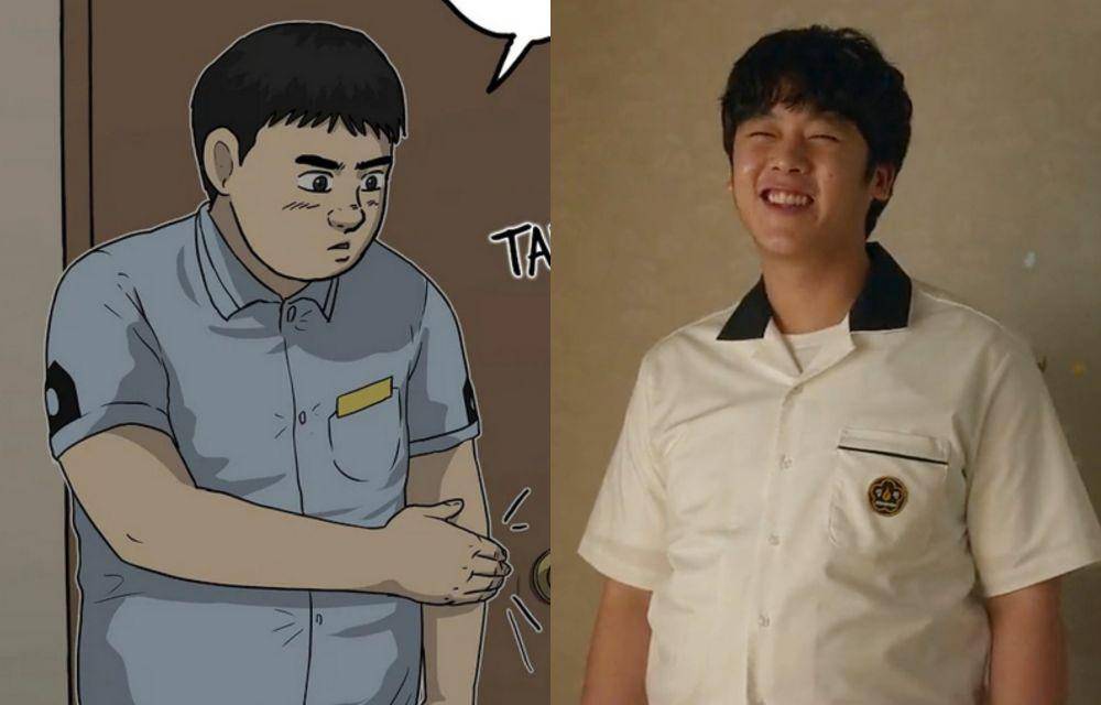Karakter Kim Bong Seok di webtoon dan drama Lee Jae Man (dok. Kakao Webtoon/Moving | dok. Disney+ Hotstar/Moving)