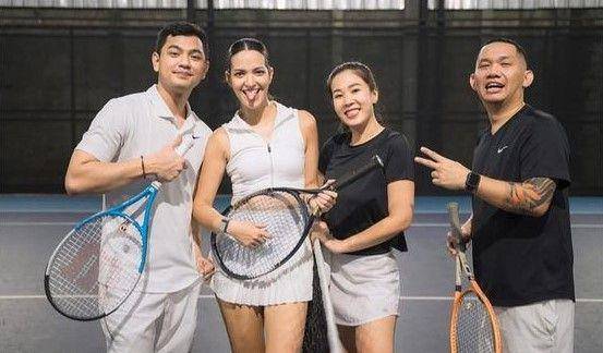 artis tanding di Andara Cup (instagram.com/ramadhaniabakrie)