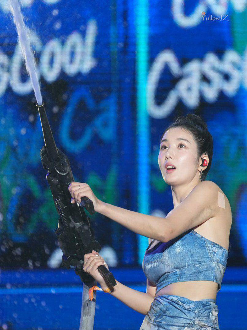 potret Kwon Eunbi di Cass Cool Festival (twitter.com/YullowIZ)