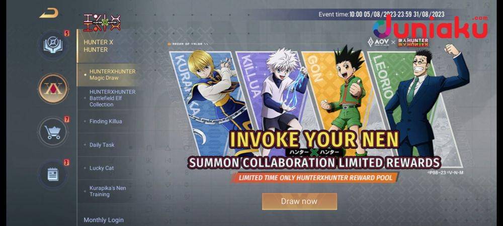 AOV x Hunter x Hunter. duniaku.com/Adhitya Daniel