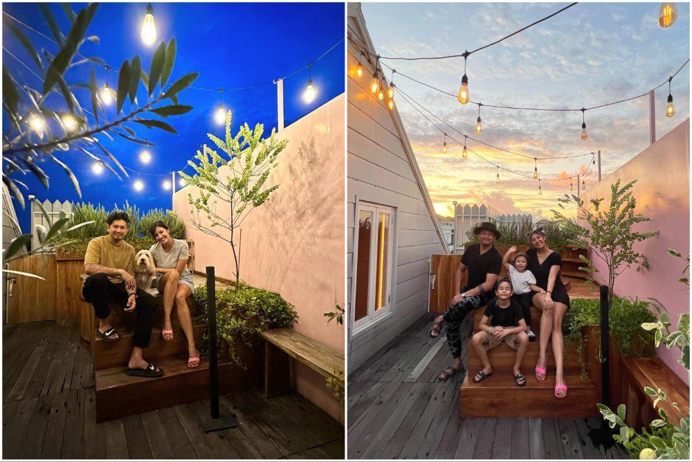 10 Potret Rooftop Rumah Sharena dan Ryan Delon yang Cozy Abis!