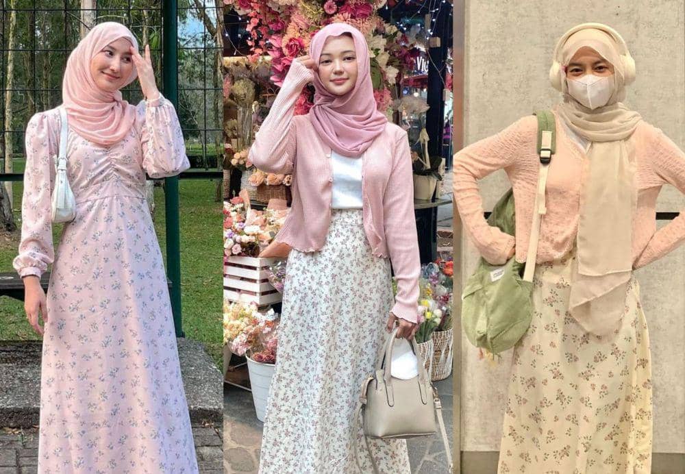 9 Ide OOTD Outfit Feminim Tema Pink Floral, Manis Abis!