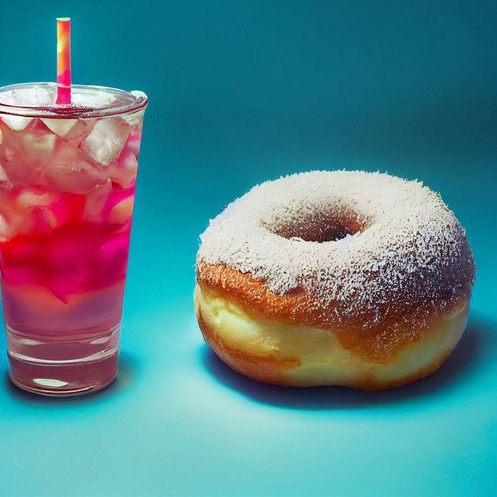Ilustrasi minuman dan donat. (Pixabay.com/CharlVera)