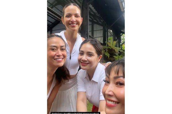artis tanding di Andara Cup (instagram.com/ramadhaniabakrie)