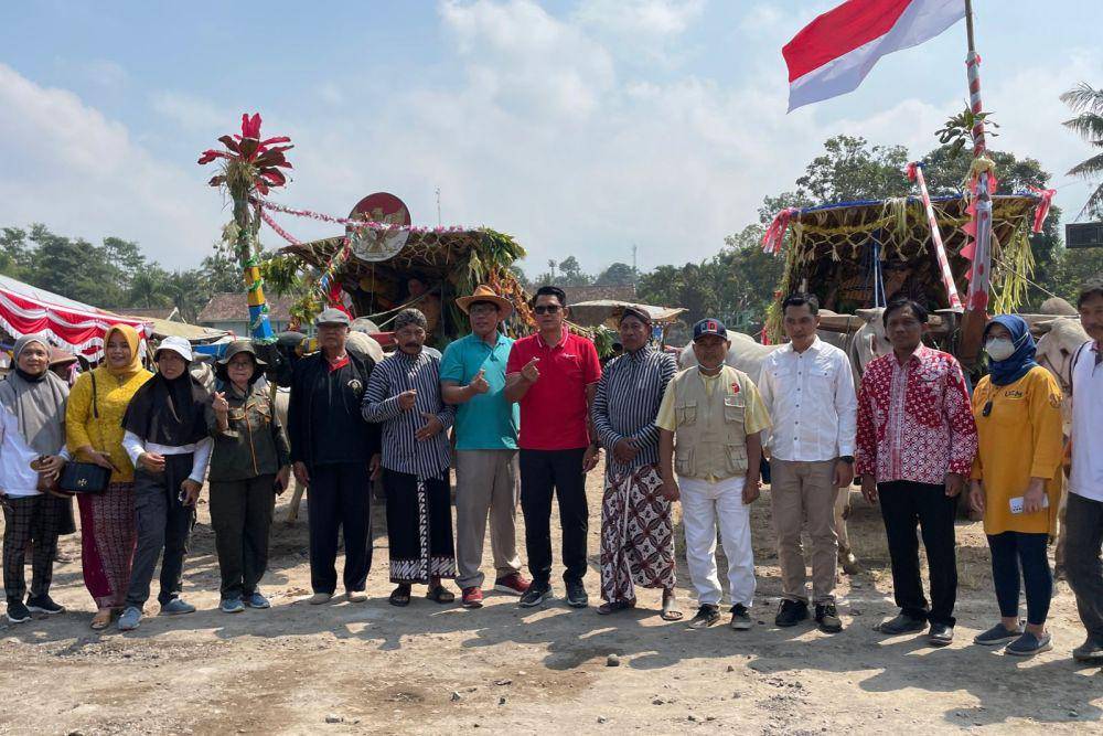 Festival Gerobak Sapi di Lapangan Watuadeg Wukirsari Cangkringan, Minggu (20/8/2023). (Dok. Istimewa)