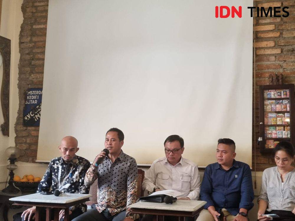 Konferensi pers gugatan ke MK soal batas maju jadi capres maksimal 2 kali (IDN Times/Ilman Nafi'an)