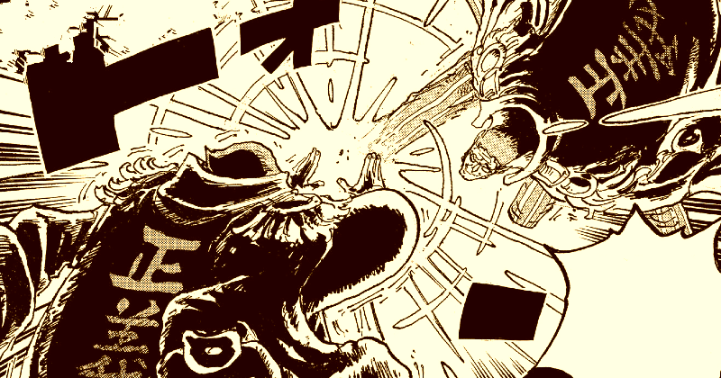 Adegan Kizaru VS Sentomaru di One Piece 1090. (mangaplus.shueisha.co.jp/One Piece)