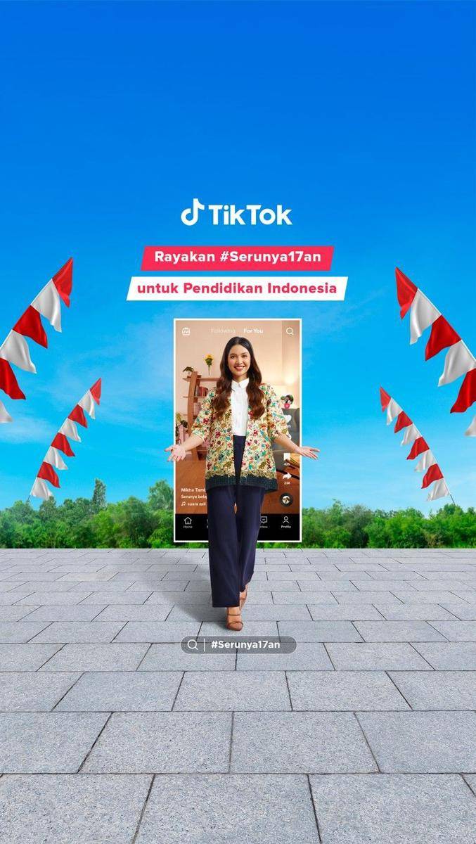 Mikha Tambayong #Serunya17an (Dok. TikTok)