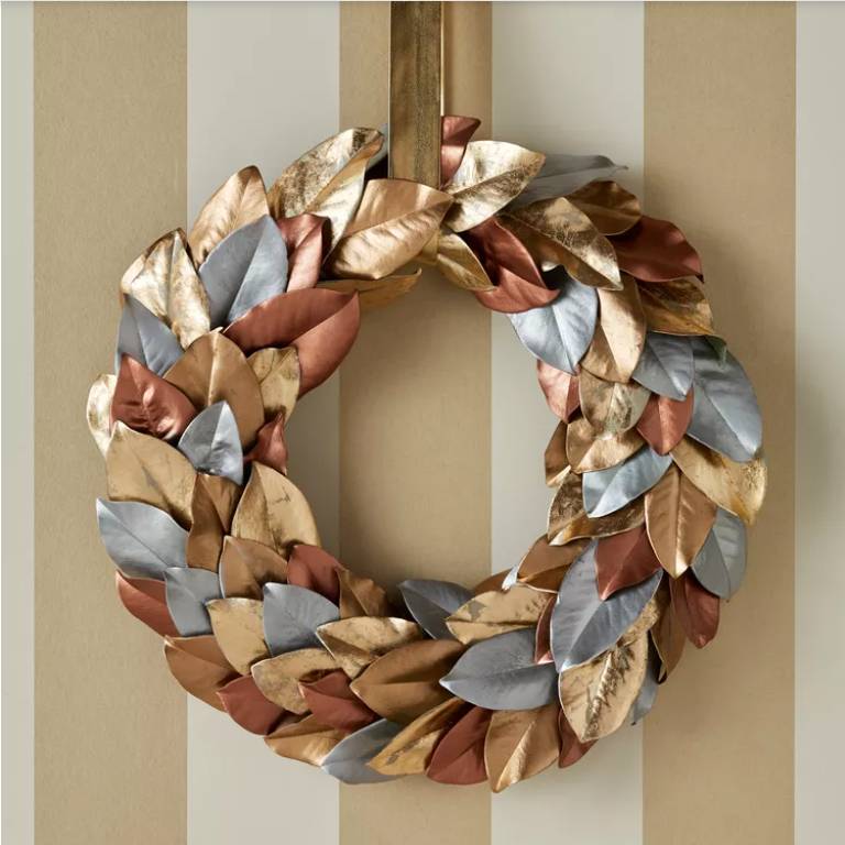 DIY Dekorasi dari daun kering (bhg.com/ADAM ALBRIGHT)