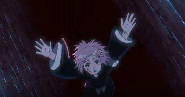 Yachiru jatuh ke dalam jurang ( Dok. Pierrot / Bleach: Thousand-Year Blood War )