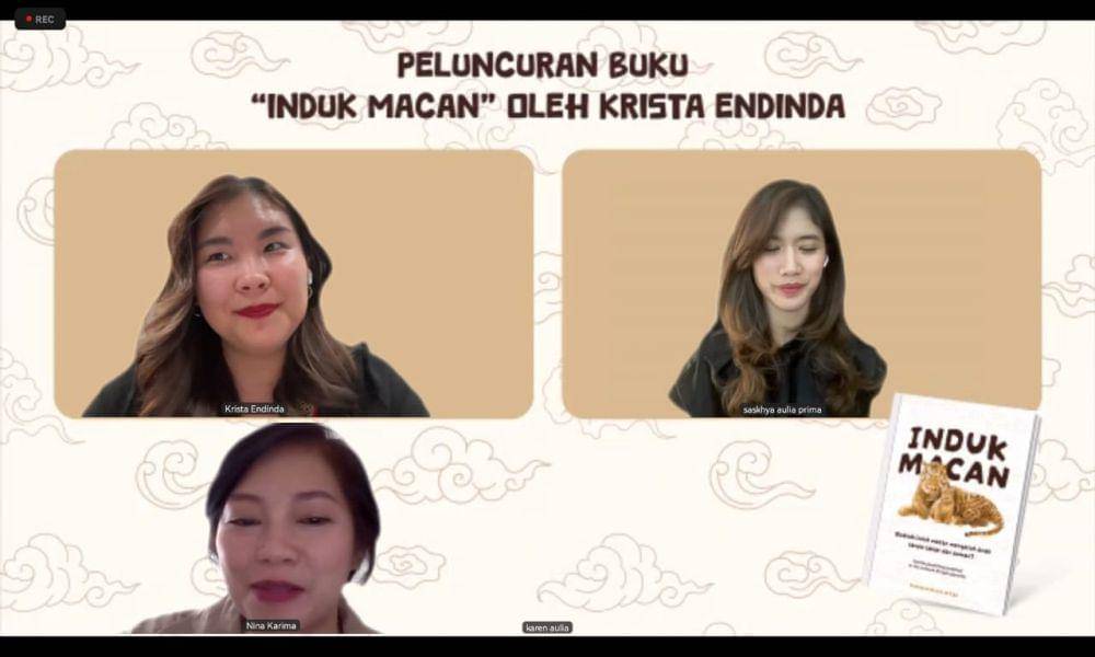 Peluncuran buku Induk Macan oleh Krista Endinda (dok. Peluncuran buku Induk Macan)