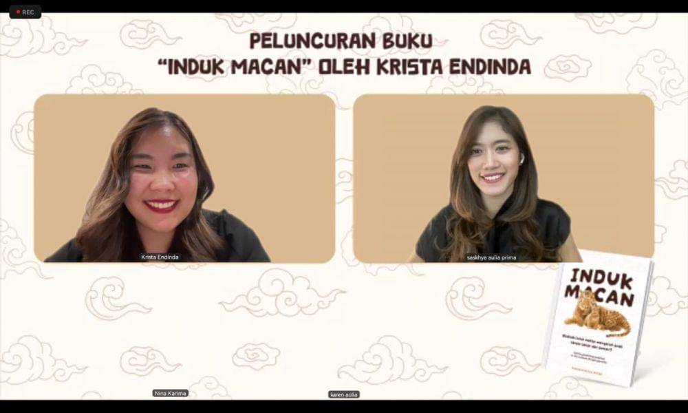 Peluncuran buku Induk Macan oleh Krista Endinda (dok. Peluncuran buku Induk Macan)