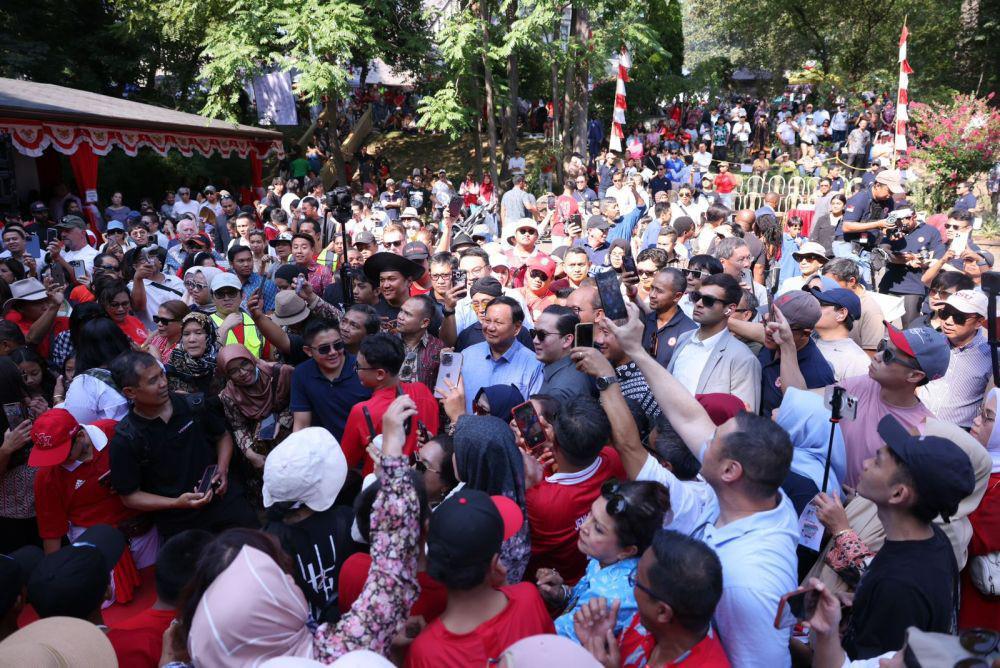 WNI di AS Heboh Teriaki Prabowo Presiden di Perayaan HUT RI