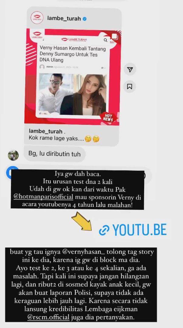 Denny Sumargo ditantang tes DNA ulang (instagram.com/sumargodenny)